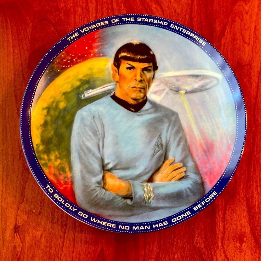 Star Trek Collectors Plate:Spock COA# 6037